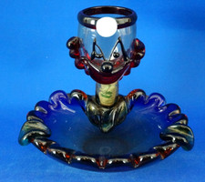 Posacenere pagliaccio clown vetro soffiato Murano Vetrerie Seguso 1900 XX