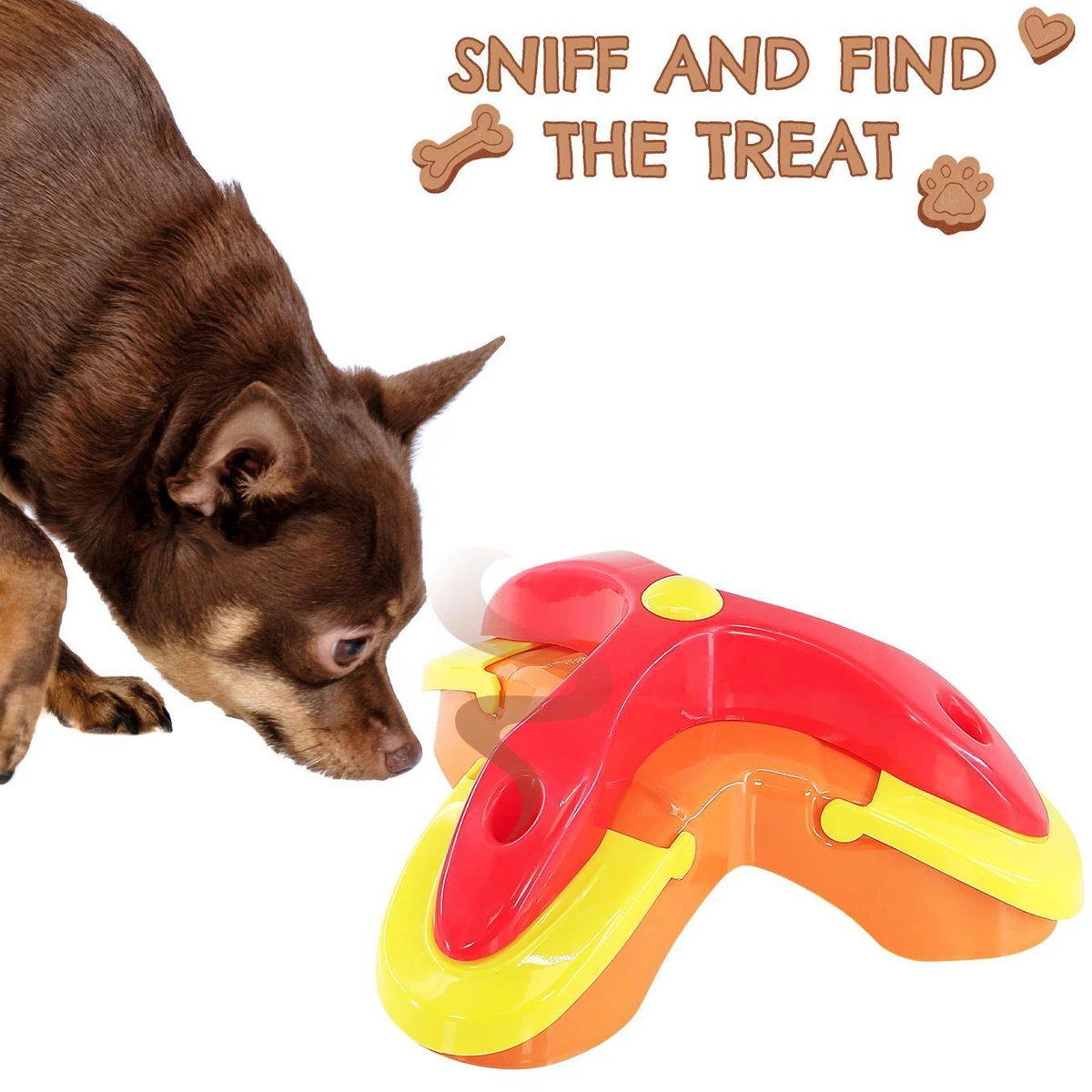 Dog Puzzle Toy Snack Dispenser Interactive Dog Feeding Game Food Bowl for Pets eBay