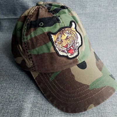 NWT POLO Ralph Lauren TIGER PATCH HAT 6-Panel Dad Cap