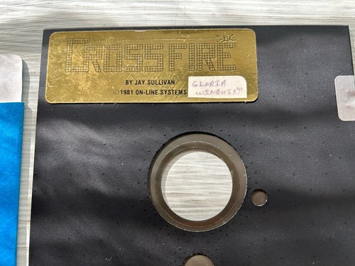 Crossfire by On-Line Systems for Apple II+,IIe,IIc,IIgs 1981 Sierra RARE Vintage - Picture 4 of 4