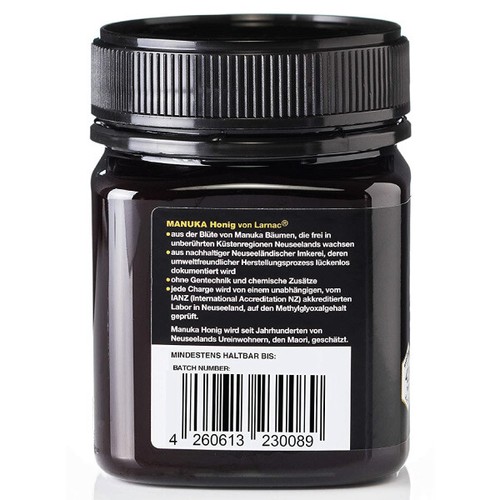 Miel Larnac Manuka MGO 720+ 250g - ORIGINAL DE NOUVELLE-ZÉLANDE 600 800 - Photo 5/6