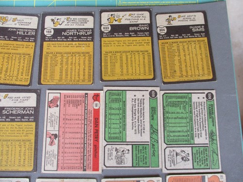 Carte da baseball vintage anni 70 DETROIT TIGERS, lotto di 44 carte - Foto 21 di 22