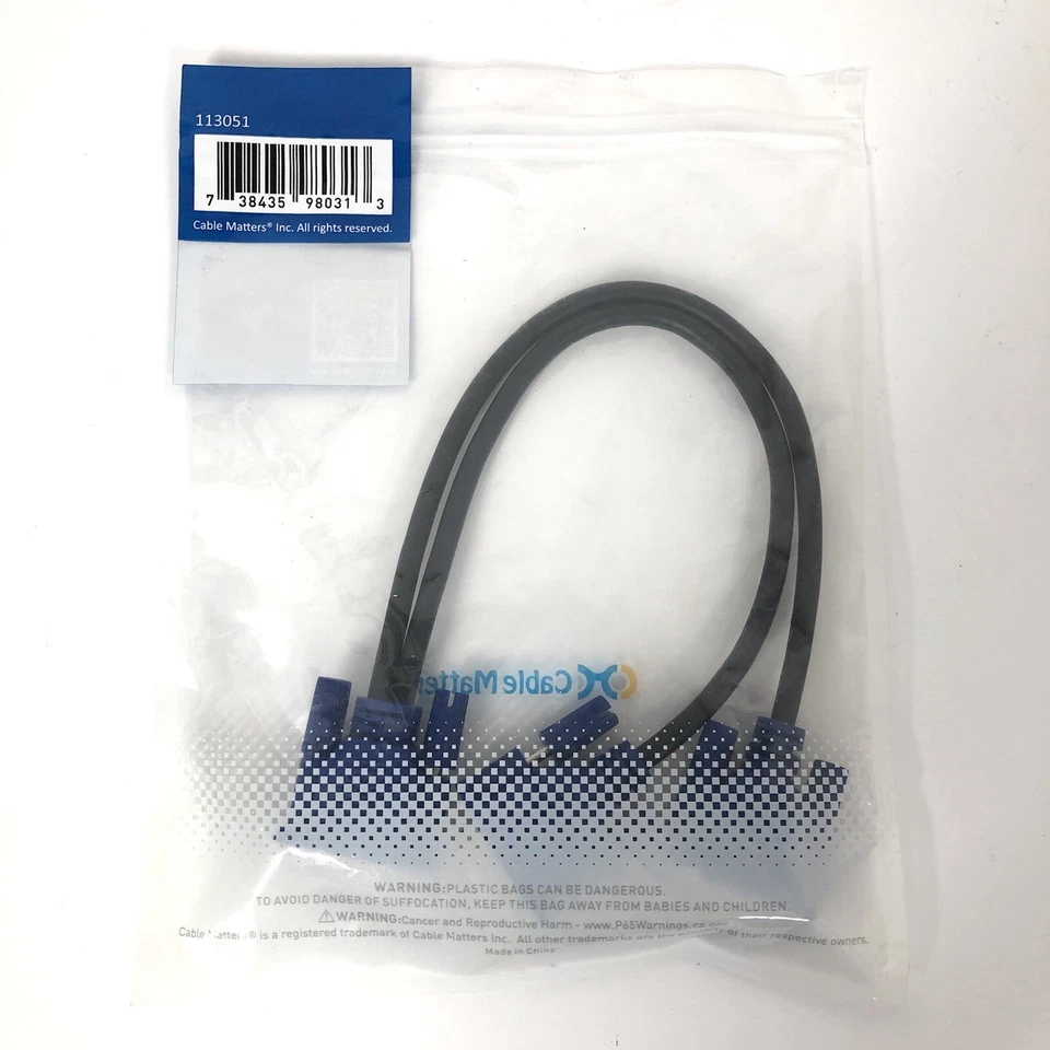 VGA Monitor Y-Splitter Cable 1ft Screen Duplication Dual Display Adapter - Image 2 of 4