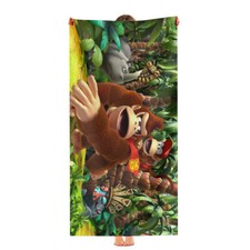 Donkey Kong Beach Towel 30x60 Quick Drying Mi...