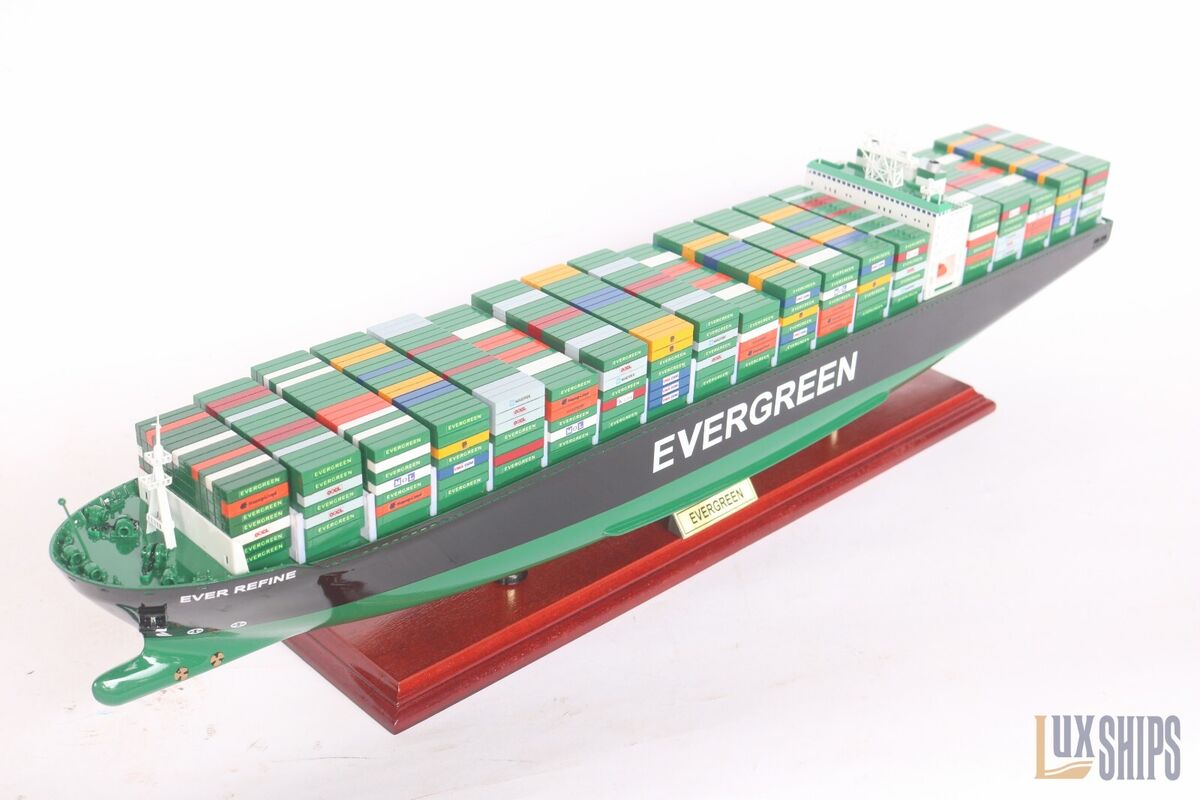 Evergreen Container Ship Model 70cm - Evergreen Model Ship Evergreen Container Ship Model 70cm - Evergreen Model Ship