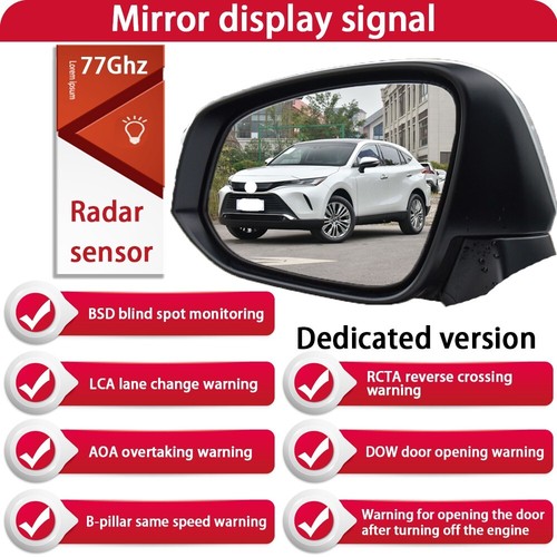 Rear Cross Traffic Alert Blind Spot Monitor BSM for Toyota Harrier Venza XU80 - 第 12/24 張圖片