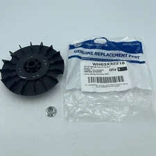 NEW Genuine OEM GE Washer 1/3HP Motor Pulley + Nut WH03X32218 AP7034989 WH49X...