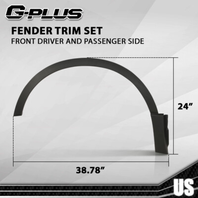 Wildwolf 2PCS Front Wheel Fender Trim Set for 2017 2018