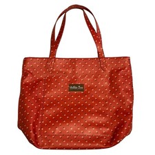 Matilda Jane Wonderment Together Time Flowers Floral Lrg Vinyl Tote Orange Bag