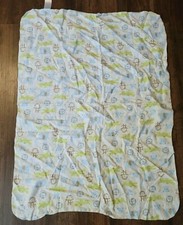 Carters Flannel Baby Blanket Monkey Lion Elephant Crocodile Alligator Cotton