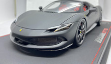 BBR P18215H FERRARI 296 GTS NERO OPACO (MATT BLACK) L/E OF 36 ONLY - 1:18 SCALE