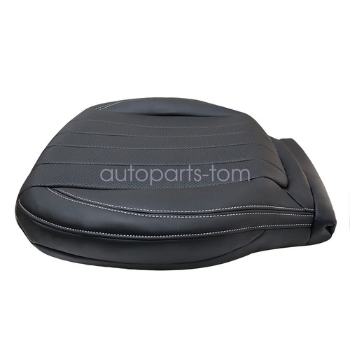 For 2017-2020 Mercedes Benz E350 E400 Driver & Passenger Bottom Seat Cover Black - Picture 14 of 16