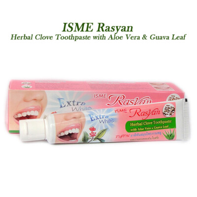 Toothpaste Herbal Clove ISME Rasyan Antibacterial Whitening Aloe 100g +Tracking
