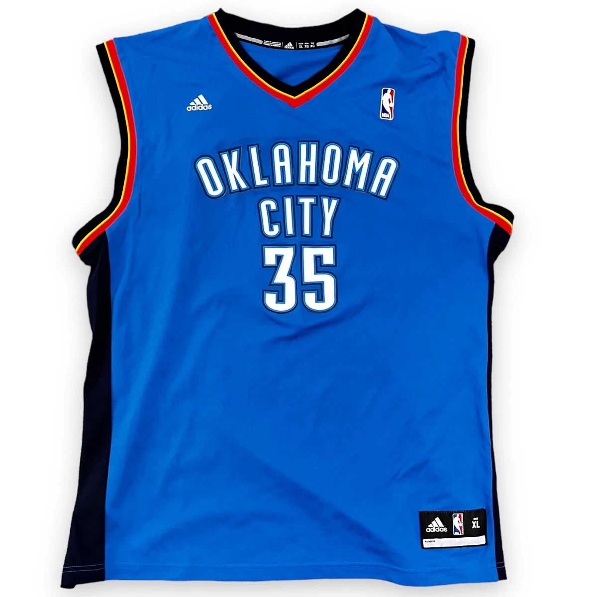 Oklahoma City Thunder Basketball Jersey Men's XL Blue NBA