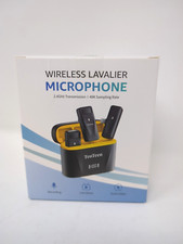 2-pack Wireless Lavalier Microphone for iPhone iPad with Charging Case - TeoTee