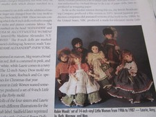 5pg Little Women Dolls and Paper Dolls History Article / 1955-1989 / Comienski