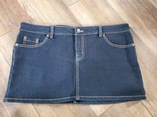 Vintage Premium HK Denim Low Rise 5 Pocket 100 Cotton Denim Mini Skirt 13