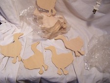 Duck Goose Unfinished Wood Shapes Craft Supplies Cut Outs DIY Magnets Preschool