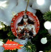 Conan The Barbarian Ceramic Ornament, Handcrafted Arnold Schwarzenegger