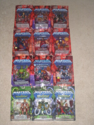 HE-MAN MASTERS OF THE UNIVERSE LOT OF 13 FIGURES (2002) SERIES PLUS BONUS ITEM
