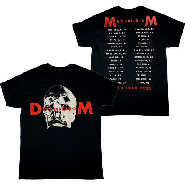 Depeche Mode Memento Mori World Tour 2023 T-Shirt Black Fullsize S-5XL  AH1379