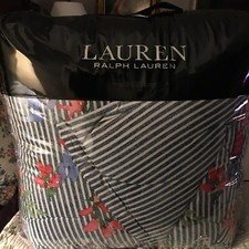 RALPH LAUREN MAGGIE FLORAL 4pc KING COMFORTER DECO SET MULTI COLORED NIP 555