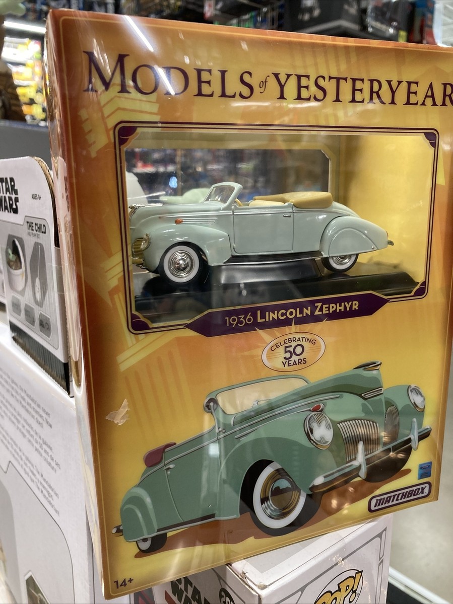 Matchbox 50 Years Models Of Yesteryear 1936 White Lincoln Zephyr