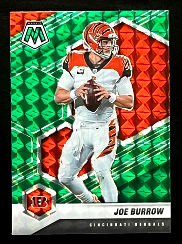 Joe Burrow 2021 Panini Mosaic Green Prizm Parallel Cincinnati Bengals #47