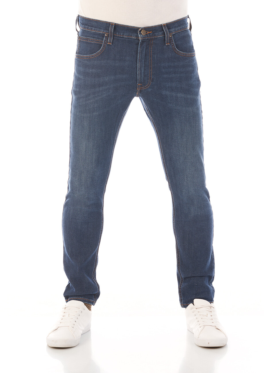 Джинсы Lee Luke Herren Узкие зауженные джинсовые шорты Baumwolle Denim Stretch 15790₽