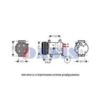 Kompressor Klimaanlage FüR Renault Laguna II Grandtour KG0/1_