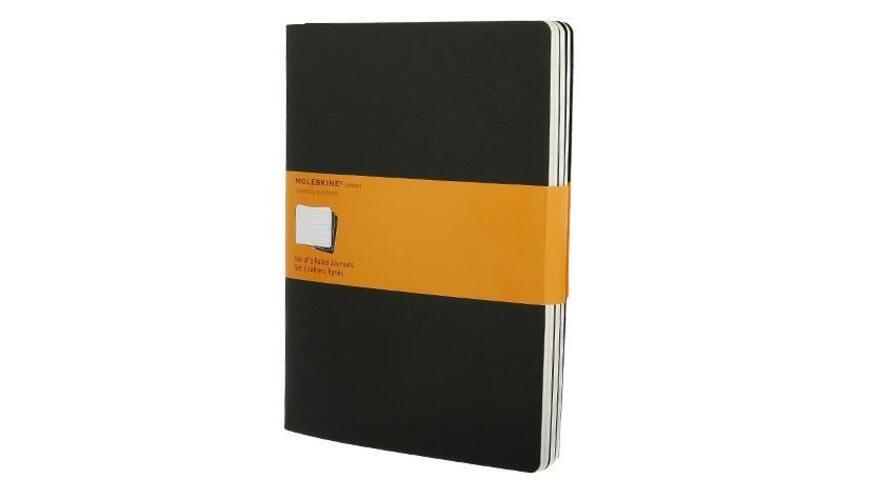 Moleskine Cahier Extra Large Liniert Schwarz. 3er Pack Moleskine