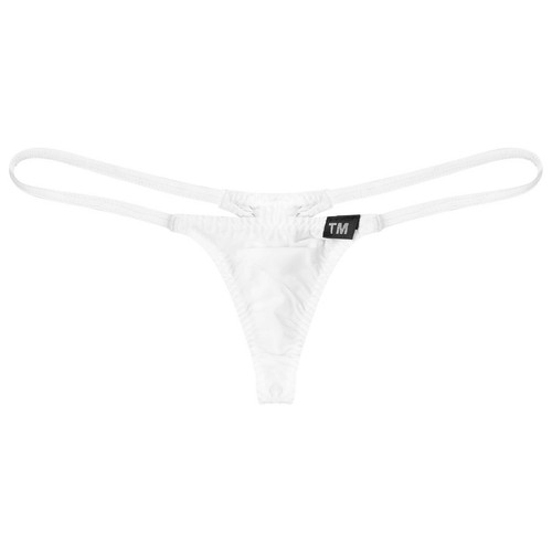Men's Bulge Pouch Panties Silk Low Rise Underwear Cheeky T-Back G-String Briefs - Picture 15 of 57