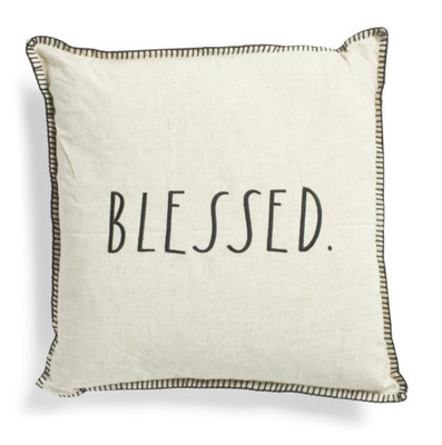 rae dunn blessed pillow
