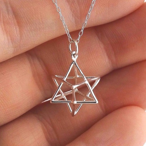 Sacred Geometry 3D Wire Star Charm 