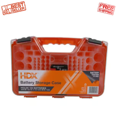 Household Battery Organizer Case battery storage hold up to 184 batteries