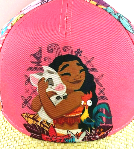 Gorra de béisbol Moana de los parques de Disney Hei Hei Pua de paja para niñas jóvenes gorra ajustable - Imagen 2 de 6