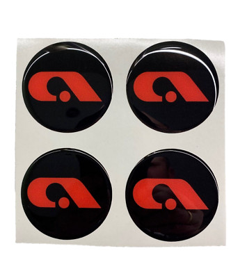 Adria Aufkleber ,wohnmobil  Adria Radaufkleber, Schwarz Rot,  56mm, 3D Gel x4