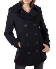 Schott Bros. Navy Blue Wool Peacoat Women's Nwt $495 Sz Xs