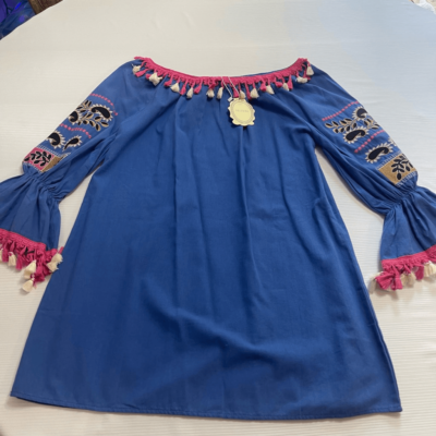 NWT VELZERA Royal Blue Embroidered Dress Size Medium New | eBay NWT VELZERA Royal Blue Embroidered Dress Size Medium New | eBay