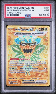 ogerpon pokemon card price 2024 Pokemon Twilight Masquerade #212/167 Hearthflame Mask Ogerpon ex   Burbank Cards