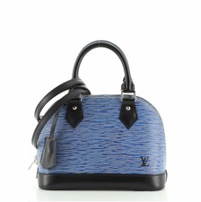 Louis Vuitton Alma Leather Handbag Black For Sale Online Ebay