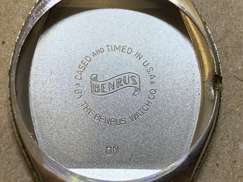 Benrus DN21 10K Rolled Gold Art Deco Facet Crystal 28mm 17 Jewel Stretch Watch - Picture 12 of 13