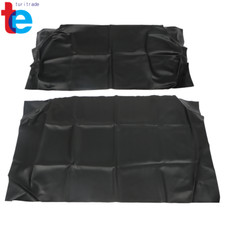 For Golf Cart Club Car DS 2000.5-Up Faux Leather Front Seat Cover -Black / Buff