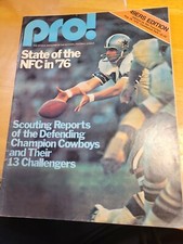 1976 PRO! MAGAZINE RAIDERS V 49ERS @ CANDLESTICK RARE ONLY ONE ON EBAY VG