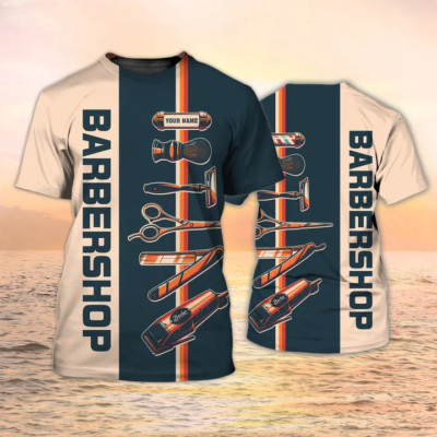 Barber Shop T Shirts Custom Barber T Shirts, 3D Full Print Shirts For Barber, Be