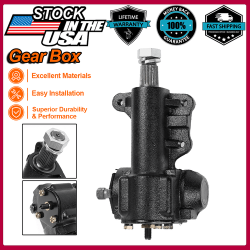 Manual Steering Gear Box Gearbox CSW Fits 1967-1970 Ford Mustang Mercury Cougar`