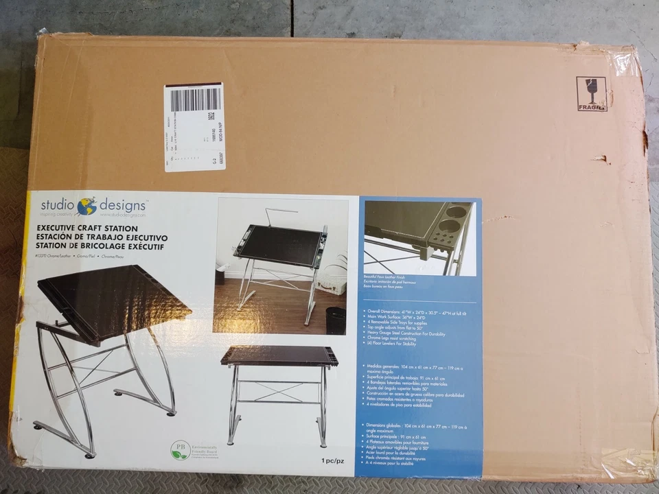 Станция для рукоделия руководителя Studio Designs хром/искусственная кожа - Изображение 2 из 4