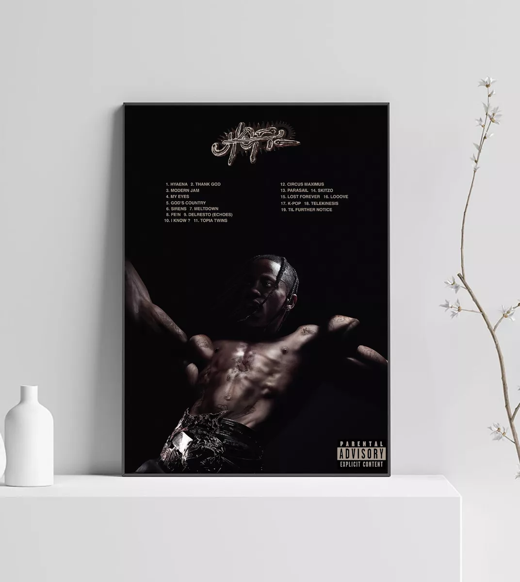 Travis Scott UTOPIA Album Premium Music Poster | Artwork Tracklist