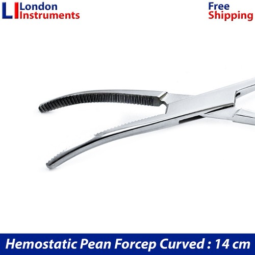 Hemostat Pean Forceps Curved Locking Forceps Artery Clamp Surgical Pliers Lab X3 - Picture 4 of 7