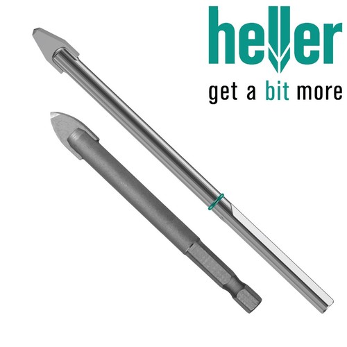 STONEWARE DRILL BITS GERMAN HELLER TILE Carbide Tipped Glass Roof Wall Floor - Picture 1 of 3